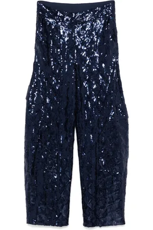ROTATE Sequinned cargo pants