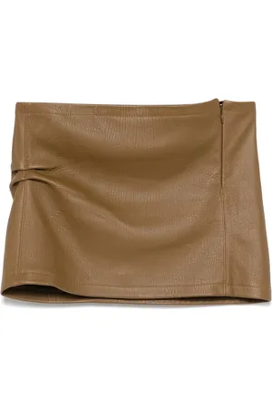 Jade Cropper Leather mini skirt
