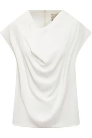 Calcaterra Draped-detailed blouse