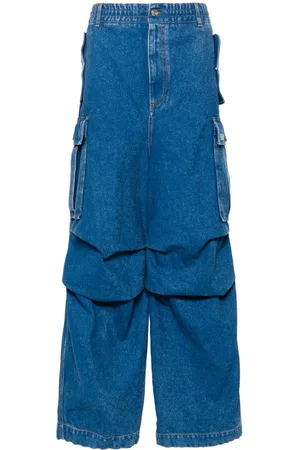 Marni Logo-patch cargo jeans