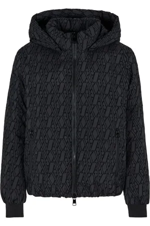 Armani Exchange Jacquard pattern hooded jacket
