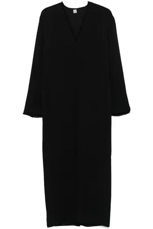 Totême Broad sabl� maxi dress