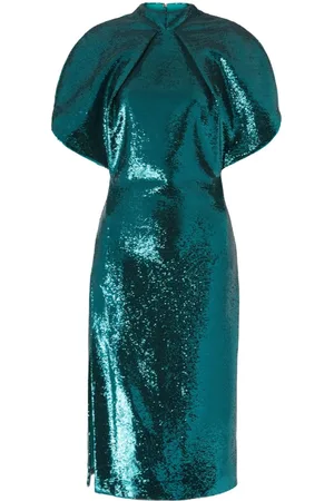 GENNY Sequin-embellished midi dress
