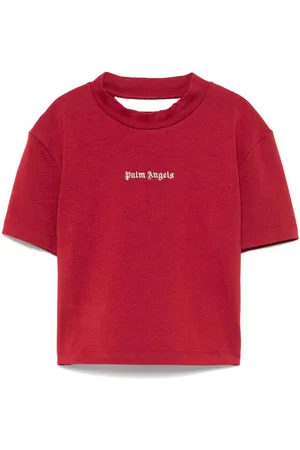 Palm Angels Logo-embroidered T-shirt