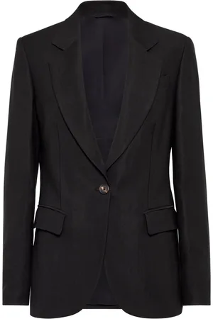 Brunello Cucinelli Monili-detail twill blazer