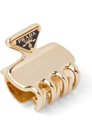 Prada Triangle-logo claw clip