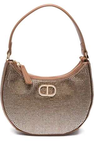 Twin-Set Moon rhinestone-embellished shoulder bag
