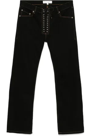Ludovic De Saint Sernin Straight-leg lace-up jeans