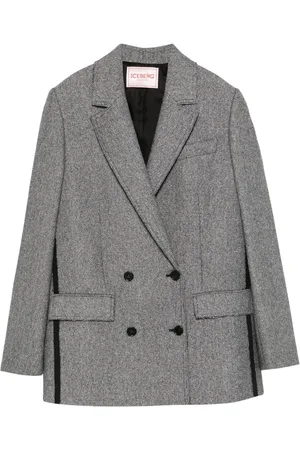 Iceberg Double-breasted herringbone blazer