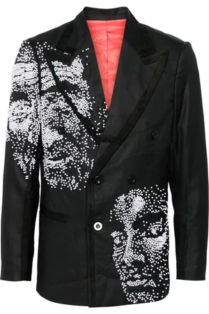 KIDSUPER STUDIOS Embellished Face blazer