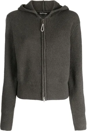 tout a coup Zip-up knitted hoodie