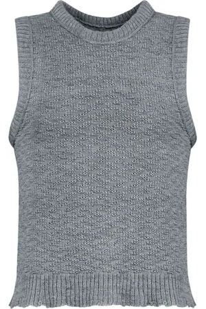 Maison Margiela Screw-neck knitted tank top