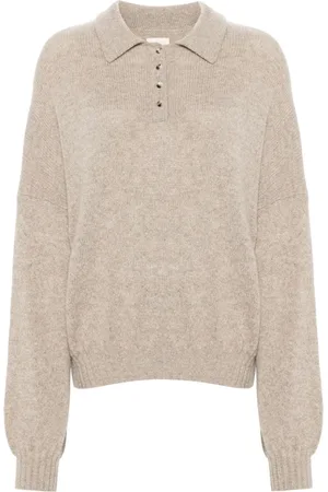 Khaite Rene cashmere blend polo jumper