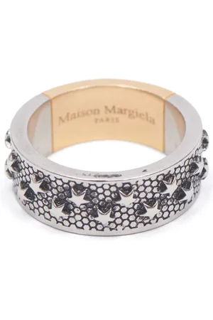 Maison Margiela Star-embossed flat-band ring