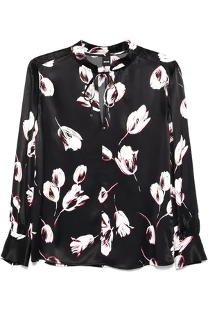 HUGO BOSS Floral-print blouse