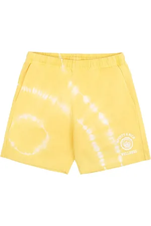 Sporty & Rich Emblem cotton track shorts