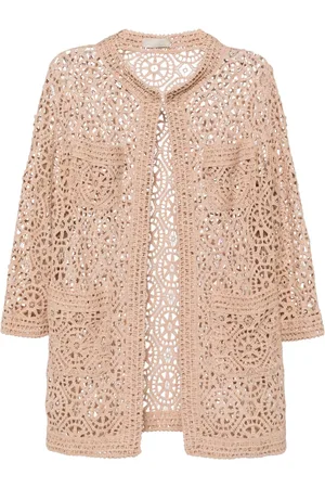 Elie saab Macramé short cardigan