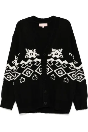 BAPY Intarsia cardigan