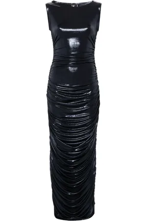 Norma Kamali Gathered detailing maxi dress