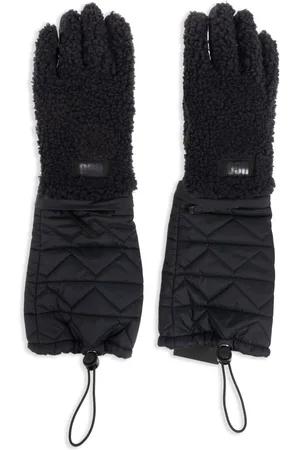 UGG Faux-fur trim gloves