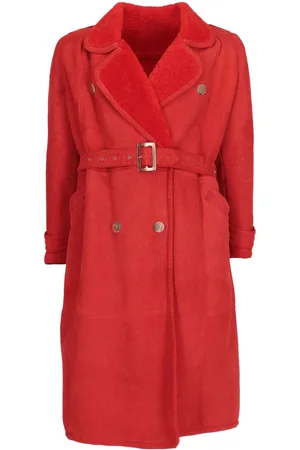 VALENTINO GARAVANI 1980 double-breasted shearling coat