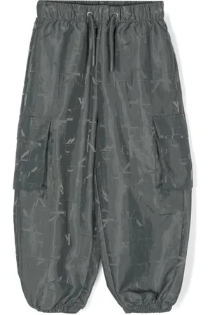 Calvin Klein Embroidered-logo trousers