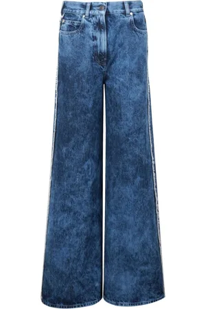 PORTS 1961 Unique jacquard wide-leg jeans