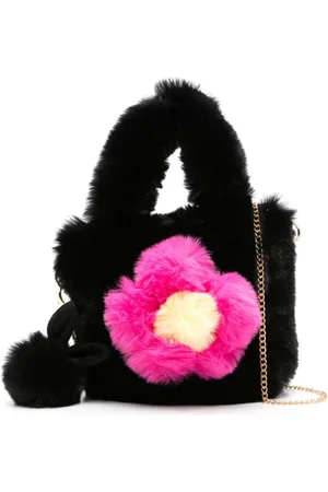 MONNALISA Faux-fur tote bag