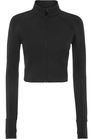 Philipp Plein Cropped zipped performance sweatshirt
