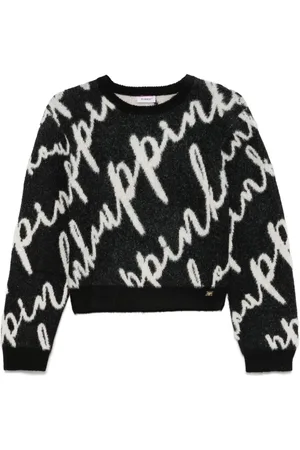 Pinko Logo-intarsia sweater