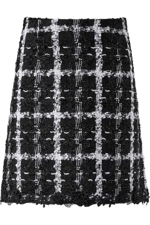 Carolina Herrera Tweed A-line mini skirt