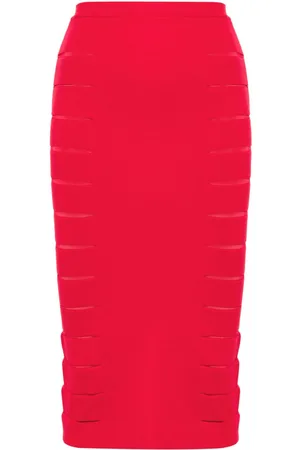 GENNY Cut-out midi skirt
