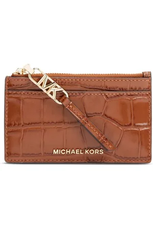 Michael Kors Crocodile-effect card holder