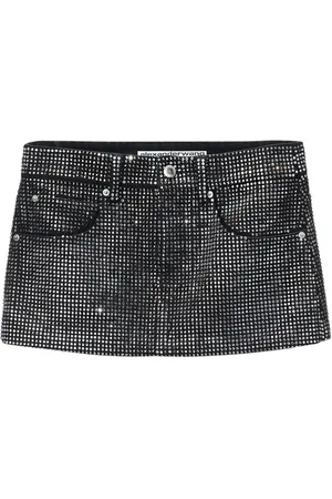 Alexander Wang Crystal-embellished mini skirt