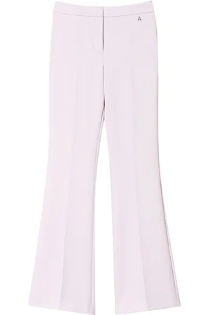 Twin-Set Flared cady-texture trousers