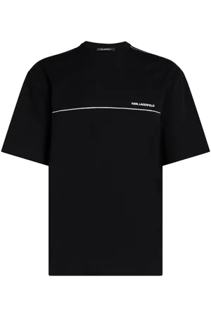 Karl Lagerfeld Reflective pipe-lined T-shirt