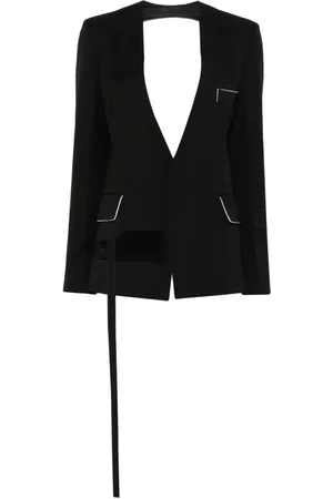 Victoria Beckham Shrunken Collarless jacket
