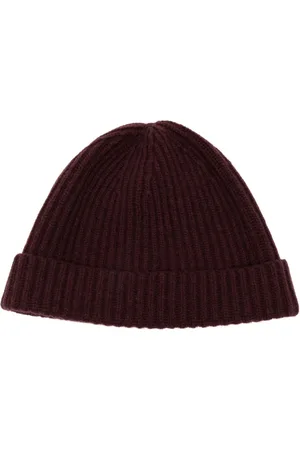 N.PEAL Ribbed beanie hat