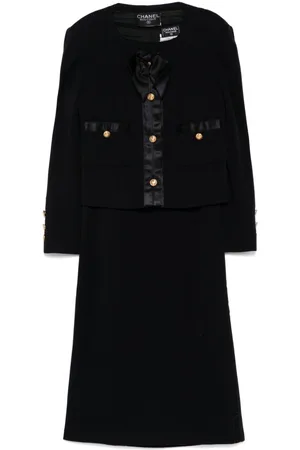 CHANEL 1990 wool skirt set