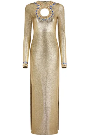 Paco rabanne Temporary crystal-embellished maxi dress