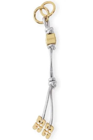 Ganni Bou metallic keyring