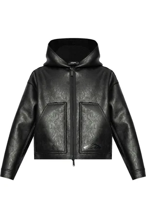 Dsquared2 Hooded faux-leather jacket