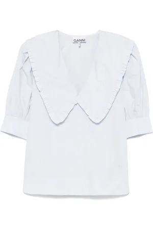 Ganni Ruffled blouse