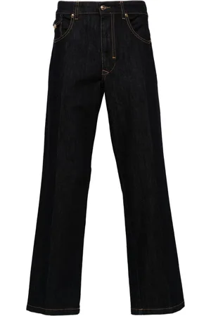 VERSACE Mid-rise tapered jeans