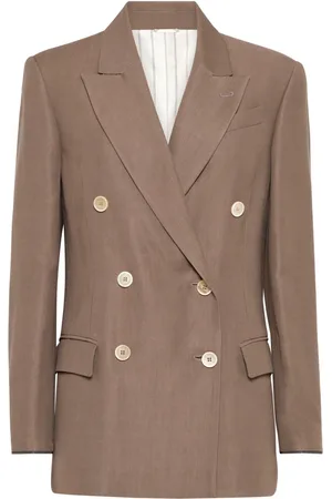 Brunello Cucinelli Monili-detail twill blazer