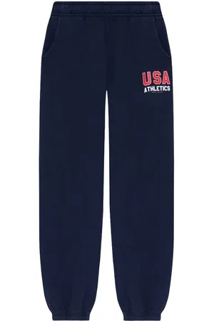 Sporty & Rich Logo-print elasticated trousers