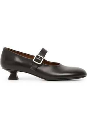 MARSÈLL Sculpted-heel leather pumps