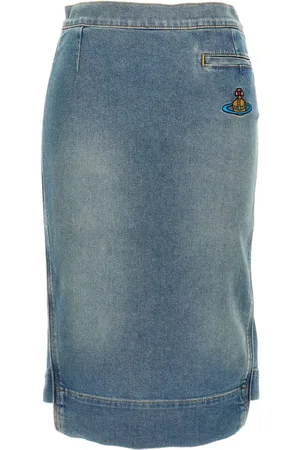 Vivienne Westwood Orb logo embroidery skirt