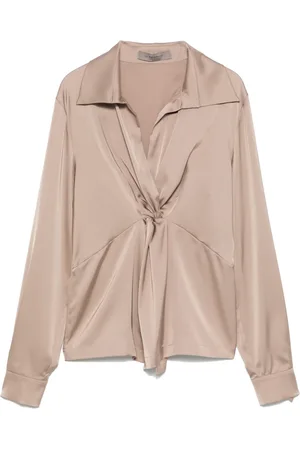 D.EXTERIOR Gathered-detail blouse