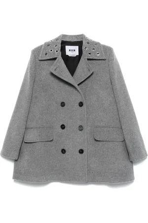 Msgm Metal eyelet detail coat